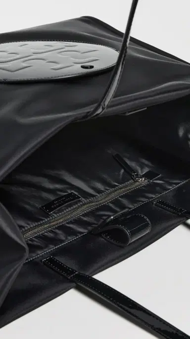 Tory Burch Ella Patent Tote Black One Size | Thumbnail 6 Tory Burch Ella Patent Tote Black One Size | Thumbnail 6