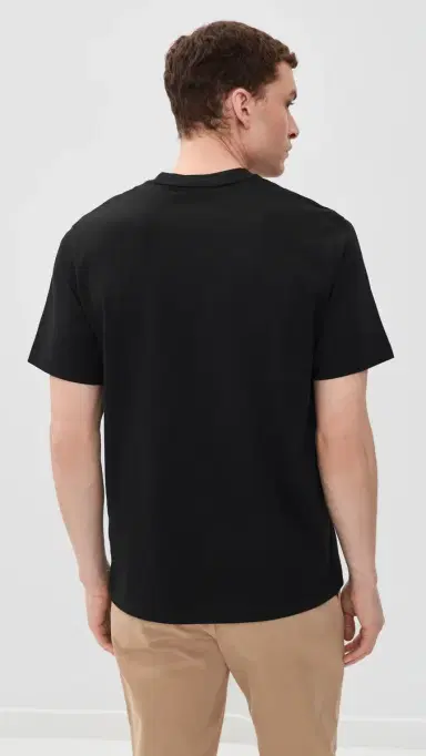 Lacoste Cotton Logo Tee Black | Thumbnail 3