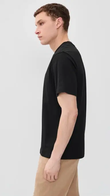 Lacoste Cotton Logo Tee Black | Thumbnail 4
