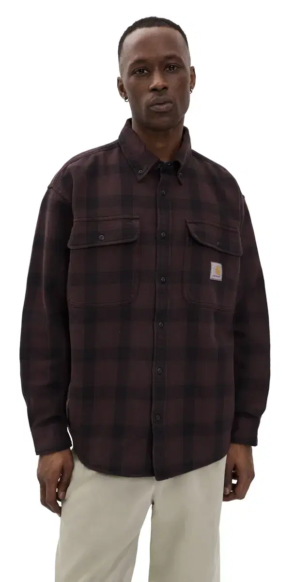 ong Sleeve Edmands Shirt Edmands Check/Natural/Palis