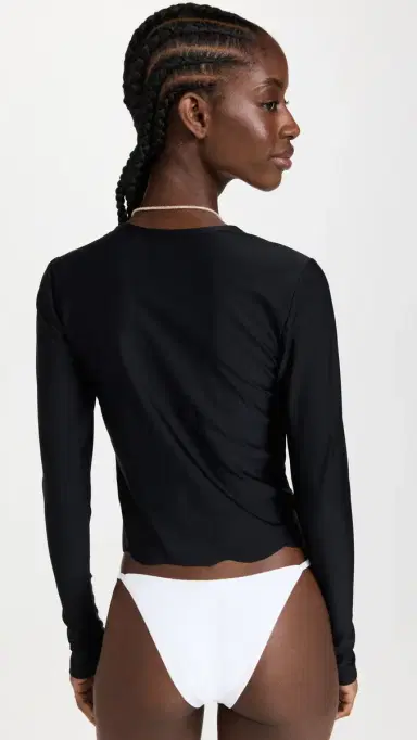 Cover Scallop Swim Tee Black | Thumbnail 3 Cover Scallop Swim Tee Black | Thumbnail 3