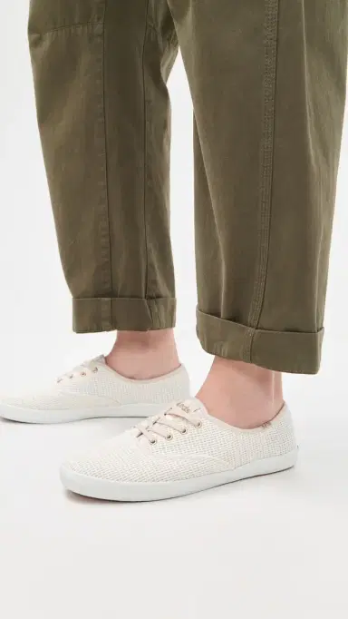 Keds Champion Cotton Mesh Sneakers Snow White 5 | Thumbnail 3