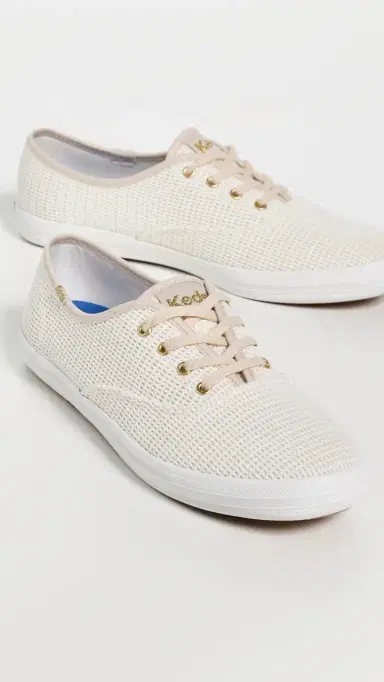 Keds Champion Cotton Mesh Sneakers Snow White 5 | Thumbnail 5