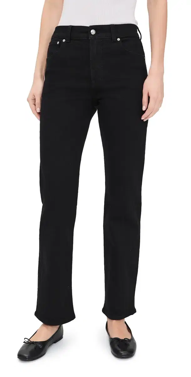 Longline Jeans Black Frost