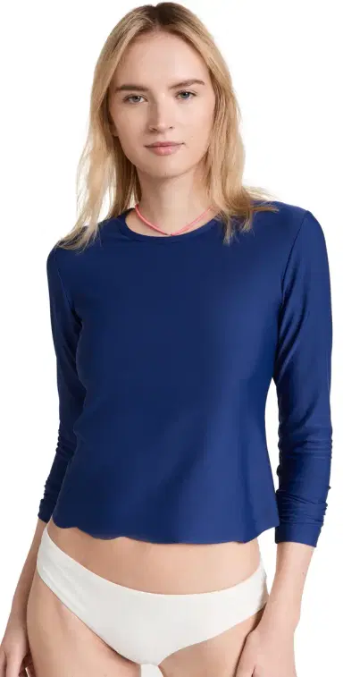 Cover Scallop Swim Tee Navy | Thumbnail 1 Cover Scallop Swim Tee Navy | Thumbnail 1