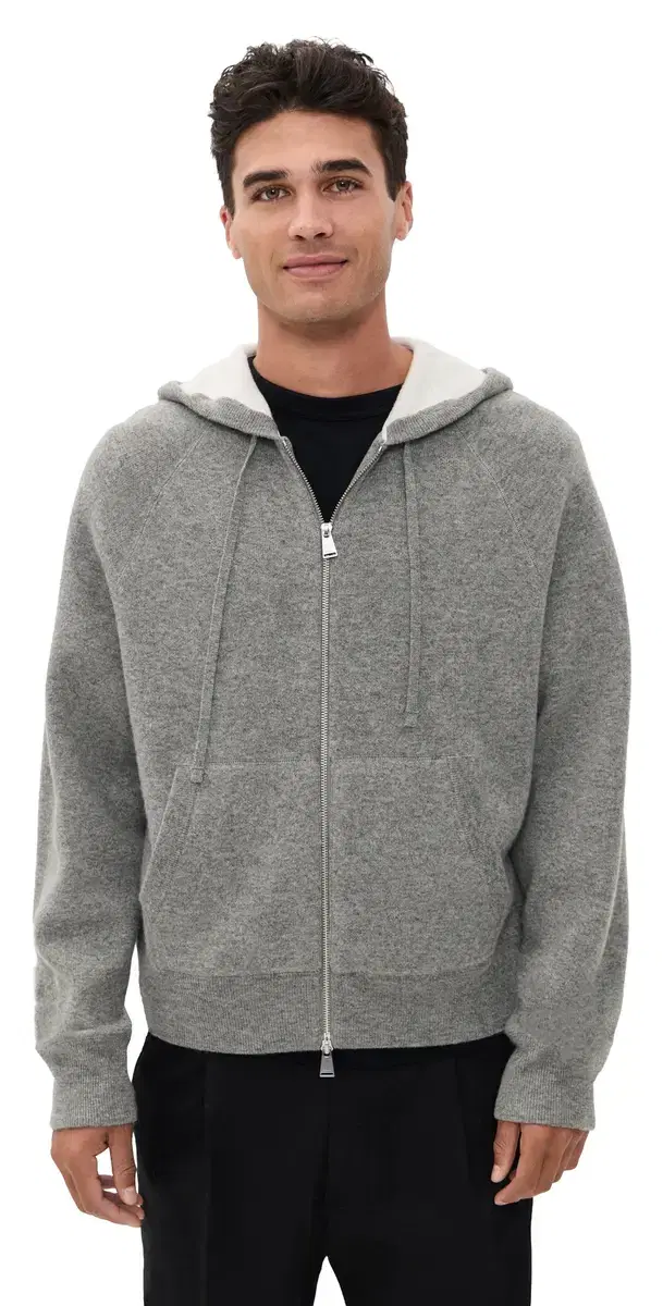 Jackson Cashmere Blend Hoodie Heather Grey