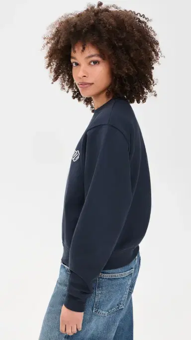 Favorite Daughter The Mom of The Year Varsity Sweatshirt Navy | Thumbnail 4