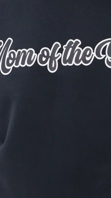Favorite Daughter The Mom of The Year Varsity Sweatshirt Navy | Thumbnail 6