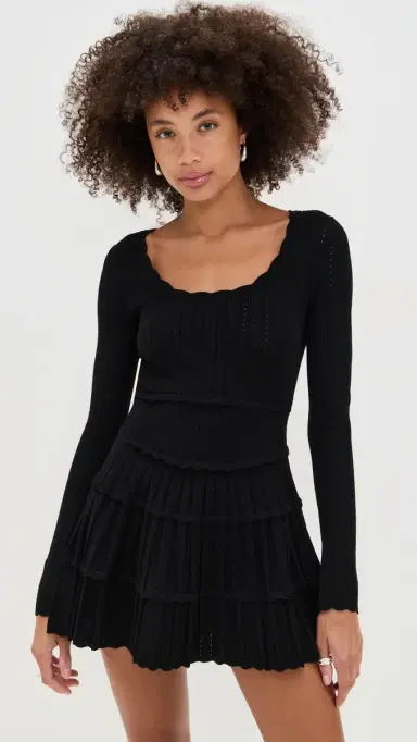 LoveShackFancy Lavender Dress Black | Thumbnail 2