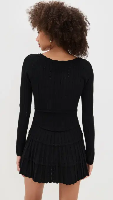 LoveShackFancy Lavender Dress Black | Thumbnail 3