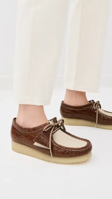 Clarks Wallabee Flats Tan Interest | Thumbnail 3 Clarks Wallabee Flats Tan Interest | Thumbnail 3