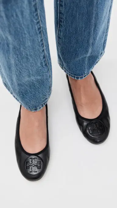 Tory Burch Reva Travel Ballet Flats Perfect Black / Perfect Black 5 | Thumbnail 3 Tory Burch Reva Travel Ballet Flats Perfect Black / Perfect Black 5 | Thumbnail 3