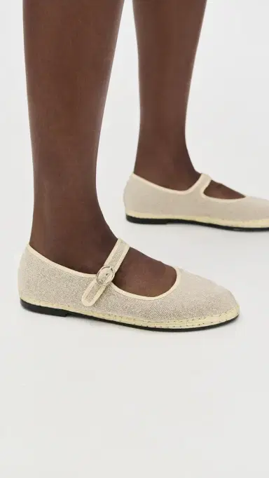 Flabelus Imelda Linen Mary Jane Flats Imelda 40 | Thumbnail 3