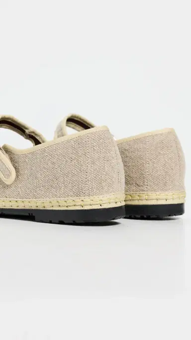 Flabelus Imelda Linen Mary Jane Flats Imelda 40 | Thumbnail 4