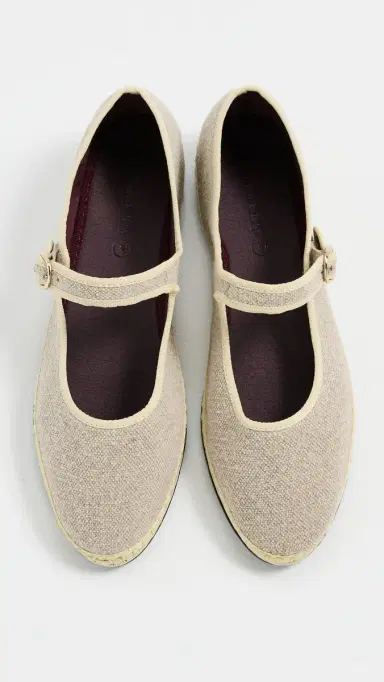 Flabelus Imelda Linen Mary Jane Flats Imelda 40 | Thumbnail 5