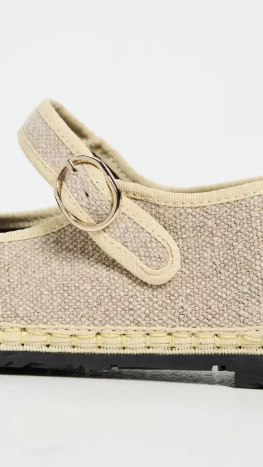 Flabelus Imelda Linen Mary Jane Flats Imelda 40 | Thumbnail 6