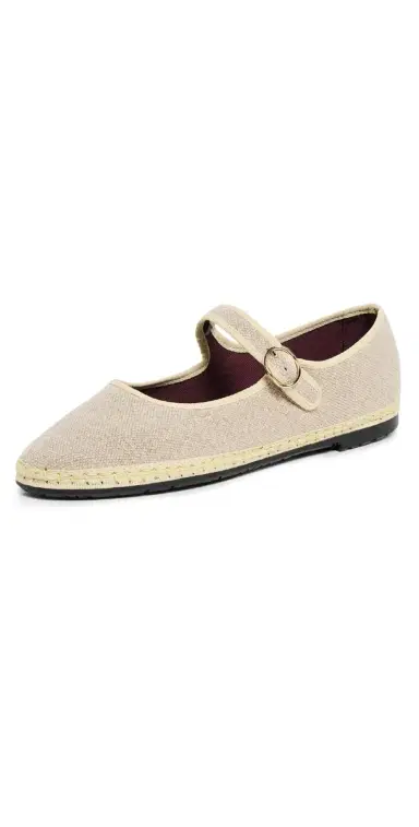 Flabelus Imelda Linen Mary Jane Flats Imelda 40 | Thumbnail 1