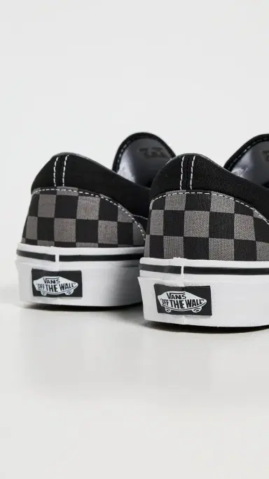 Vans Classic Slip On Unisex Sneakers Black/Pewter Checkerboard M 12 | Thumbnail 5