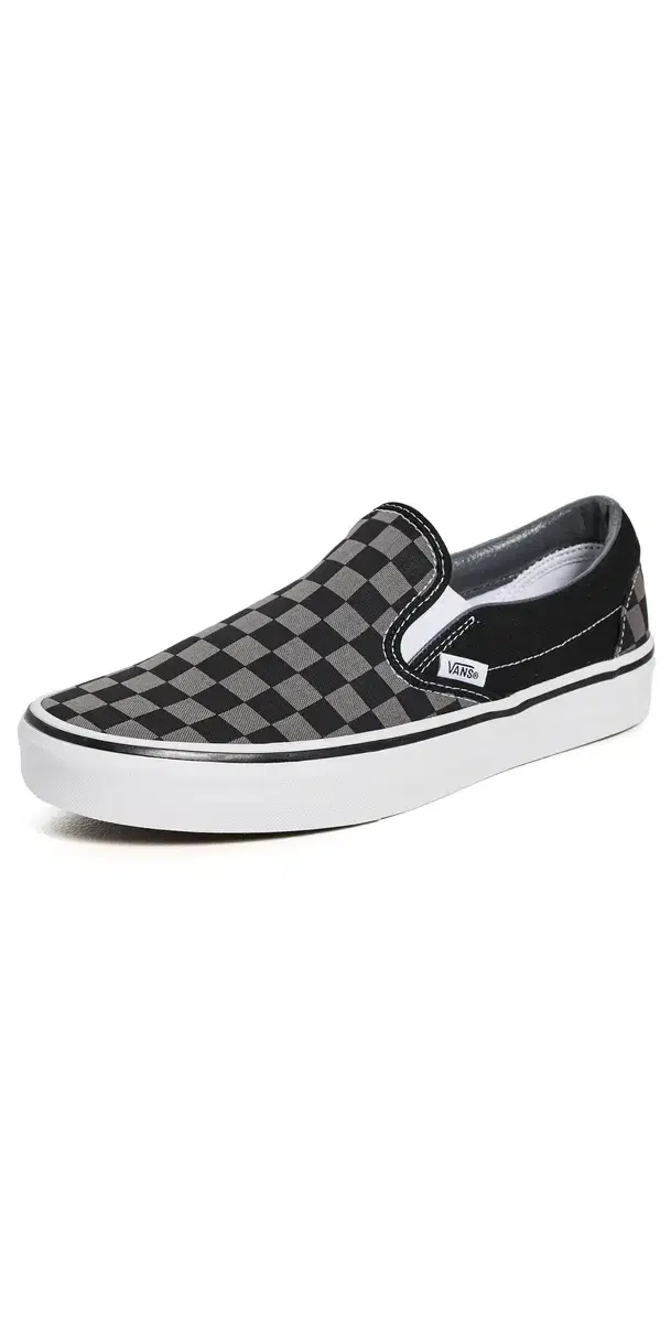 Vans Classic Slip On Unisex Sneakers Black/Pewter Checkerboard M 17