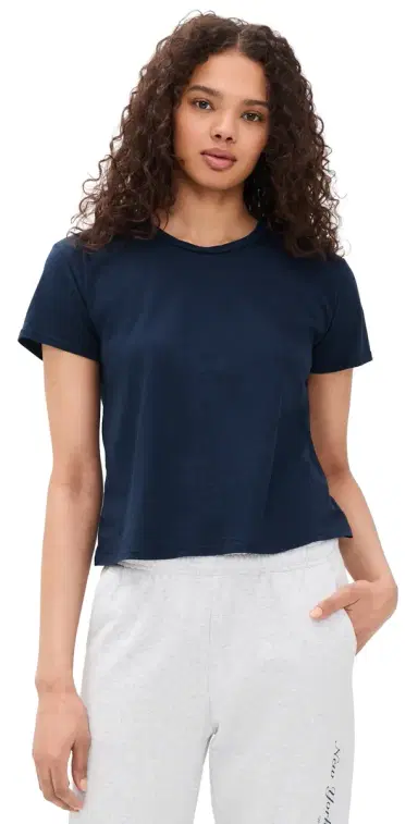 perfectwhitetee Harley Tee Navy | Thumbnail 1