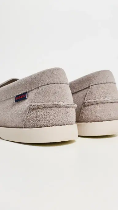 Sebago Dan Boat Roughout Docksiders Beige Taupe | Thumbnail 3 Sebago Dan Boat Roughout Docksiders Beige Taupe | Thumbnail 3
