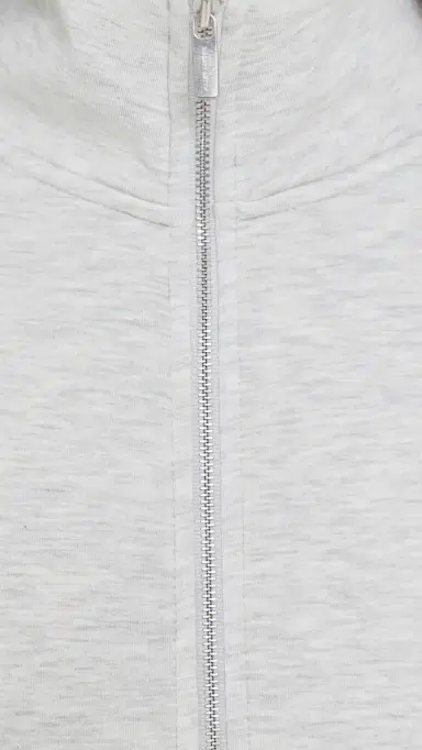 Sweaty Betty Wind Down Patch Pocket Zip Through Sweatshirt Ice Grey Marl | Thumbnail 6