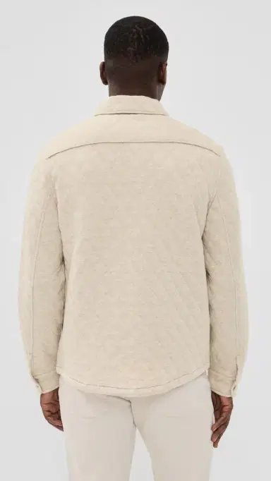 Polo Ralph Lauren Quilted Double Knit Jersey Shirt Jacket Expedition Dune Heather | Thumbnail 3 Polo Ralph Lauren Quilted Double Knit Jersey Shirt Jacket Expedition Dune Heather | Thumbnail 3