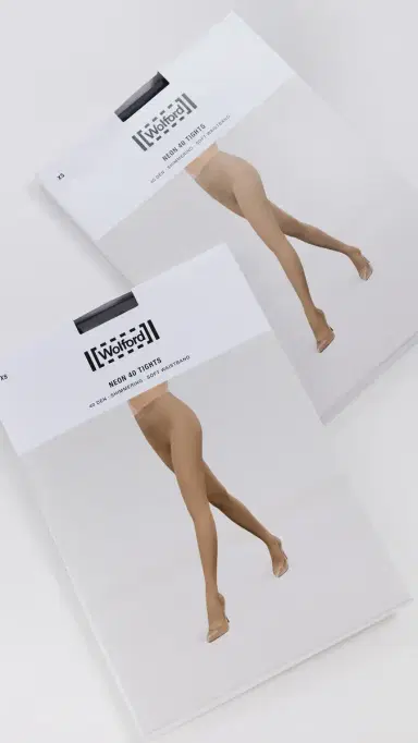 Wolford 14994 Neon 40 Tights Duo Pack Black M | Thumbnail 2