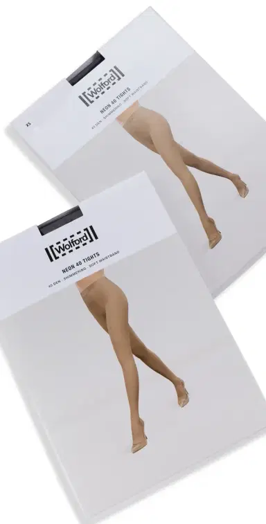 Wolford 14994 Neon 40 Tights Duo Pack Black M | Thumbnail 1