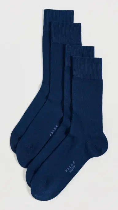 FALKE Happy Socks 2 Pack Royal Blue 43-46 | Thumbnail 2