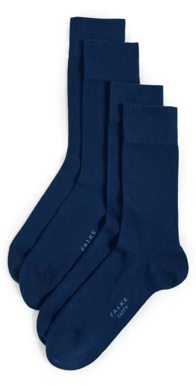 FALKE Happy Socks 2 Pack Royal Blue 43-46 | Thumbnail 1