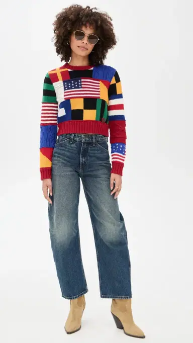 Polo Ralph Lauren Cotton Flag Pullover Sweater Red Multi | Thumbnail 5 Polo Ralph Lauren Cotton Flag Pullover Sweater Red Multi | Thumbnail 5