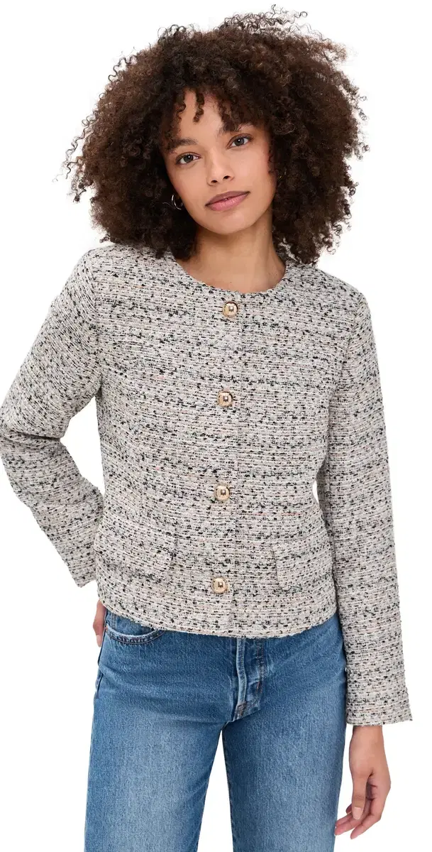 Favorite Daughter The Lady Jacket Pink Tweed