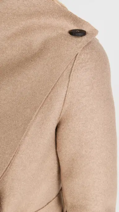 Harris Wharf London Long Volcano Coat Pressed Wool Tan 48 | Thumbnail 6 Harris Wharf London Long Volcano Coat Pressed Wool Tan 48 | Thumbnail 6