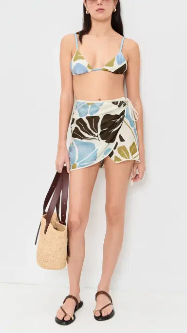 SIR. Lola String Bikini Bottoms Fiorello Verde | Thumbnail 4