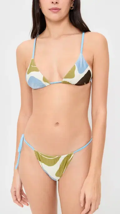 SIR. Lola String Bikini Bottoms Fiorello Verde | Thumbnail 5
