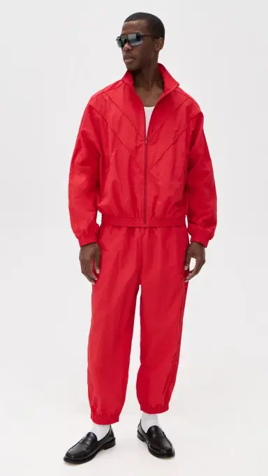 Willy Chavarria Bad Boy Track Jacket Red Hot | Thumbnail 5