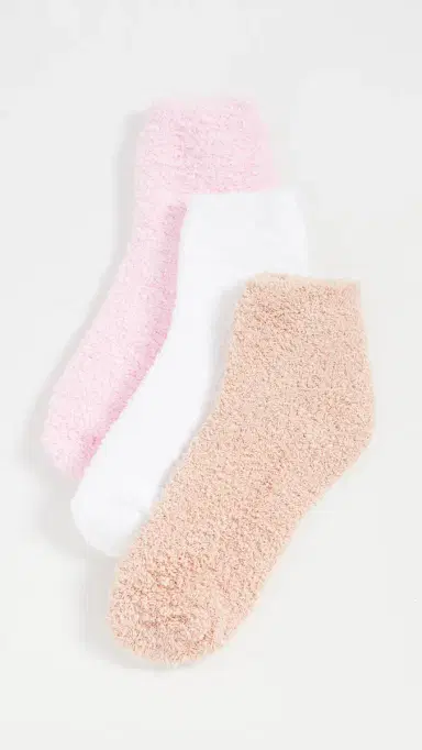 Stems Cozy Ankle Socks 3 Pack Ivory/Blush/Dusty One Size | Thumbnail 2