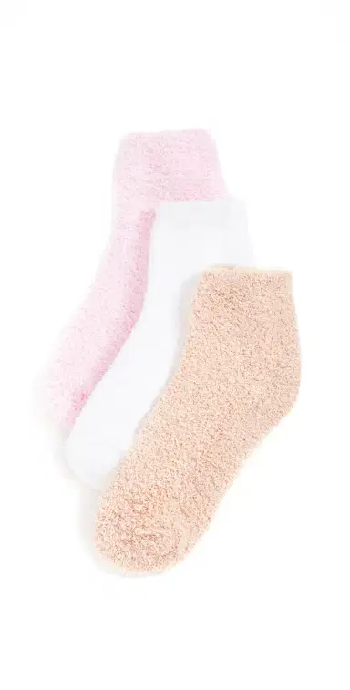 Stems Cozy Ankle Socks 3 Pack Ivory/Blush/Dusty One Size | Thumbnail 1