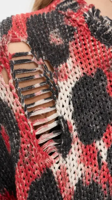 R13 Printed Oversized weater Red/Black Leopard | Thumbnail 6 R13 Printed Oversized weater Red/Black Leopard | Thumbnail 6