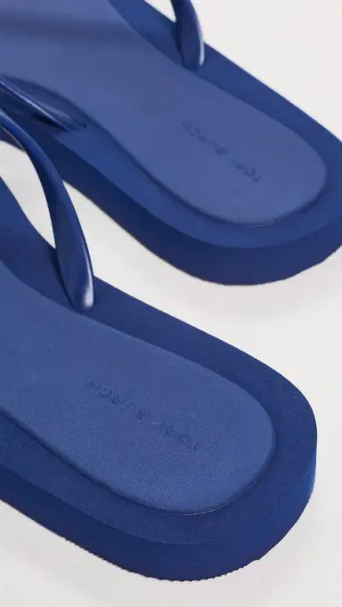 Tory Burch Kira Padded Flip Flops Ballpoint Blue | Thumbnail 4