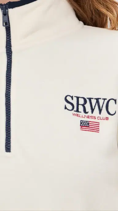 Sporty & Rich Nautical Polar Quarter Zip Ecru L | Thumbnail 6 Sporty & Rich Nautical Polar Quarter Zip Ecru L | Thumbnail 6