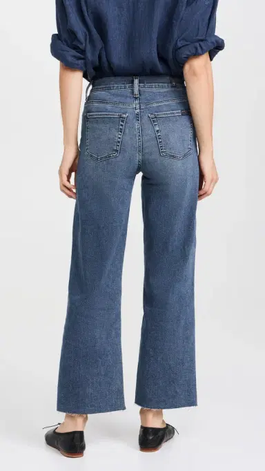 7 For All Mankind Cropped Alexa Jeans with Raw Cut Hem | Thumbnail 3 7 For All Mankind Cropped Alexa Jeans with Raw Cut Hem | Thumbnail 3