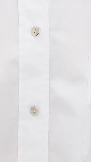 Vince Cropped Long Sleeve Shirt Optic White | Thumbnail 6