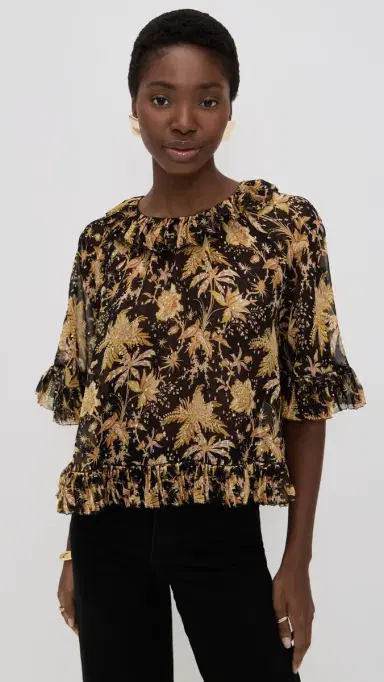 Ulla Johnson Helaine Top Forsythia | Thumbnail 2