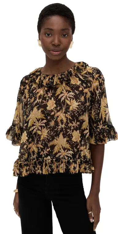 Ulla Johnson Helaine Top Forsythia | Thumbnail 1