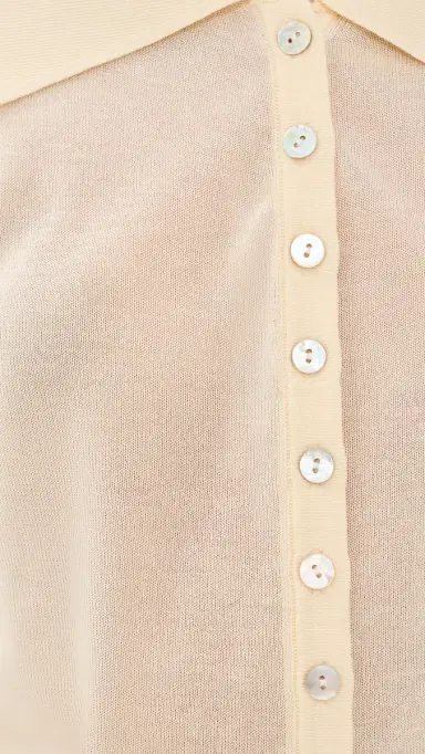 LIONESS Chalet Long Sleeve Cardigan Butter | Thumbnail 6 LIONESS Chalet Long Sleeve Cardigan Butter | Thumbnail 6