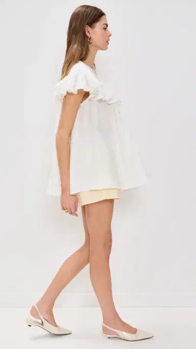 VRG GRL Viola Linen Tunic White | Thumbnail 4 VRG GRL Viola Linen Tunic White | Thumbnail 4