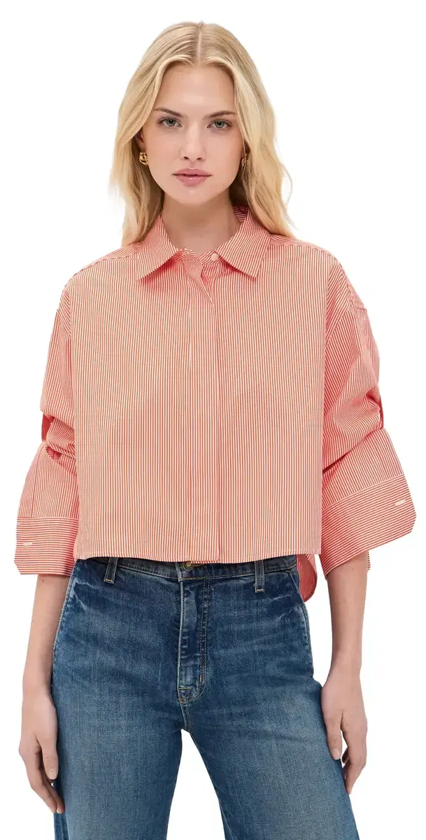 A.L.C. A. L.C. aude Top Persimmon/White
