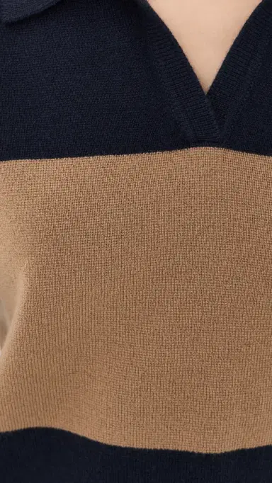 TWP Slightly Oversized Cashmere Polo Blueberry/Ermine | Thumbnail 6 TWP Slightly Oversized Cashmere Polo Blueberry/Ermine | Thumbnail 6